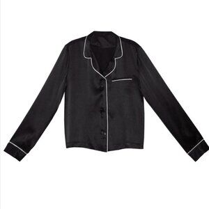 Fleur du Mal Silk Pajama Top